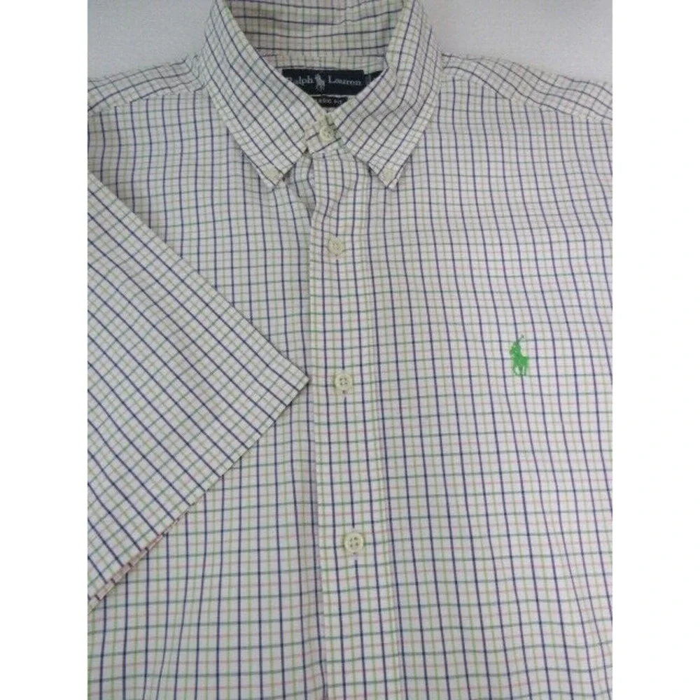 Ralph Lauren Polo Classic Oversized 100% Cotton‎ Multi-Color Short sleeve Sz XL